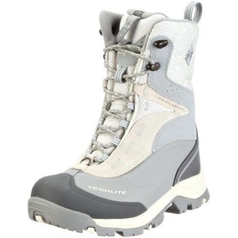 Columbia Omni-Heat Techlite Winter Boot Grey Waterproof Snow BL1497-105 Womens 7